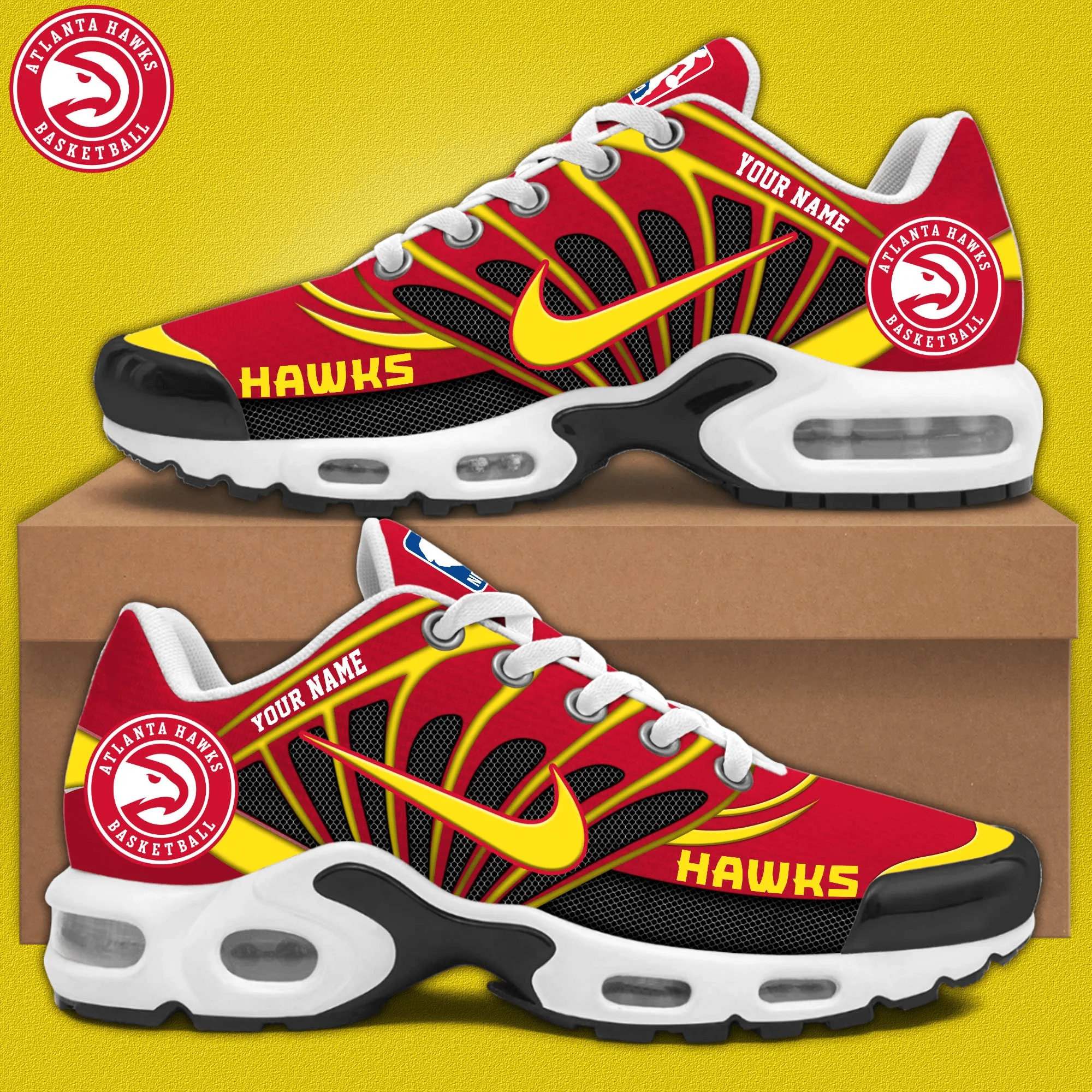 Atlanta Hawks Air Max Plus Shoes Sneakers For Men And Women