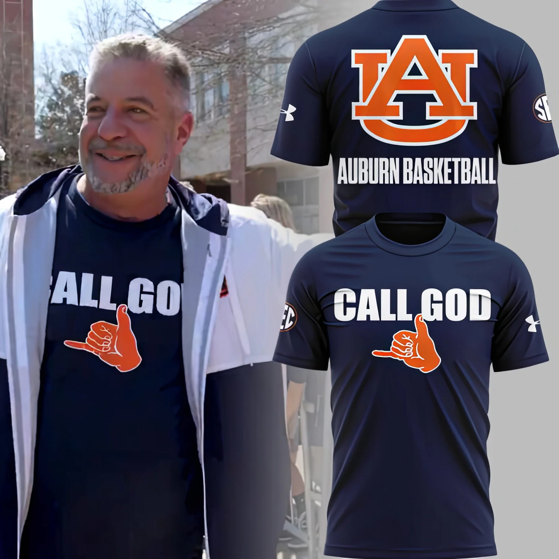 Auburn Basketball CALL GOD T-Shirt Best