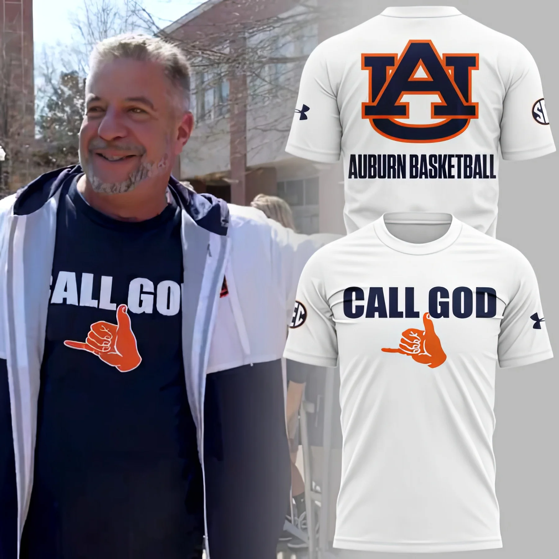 Auburn Basketball CALL GOD T-Shirt Gift Ideas