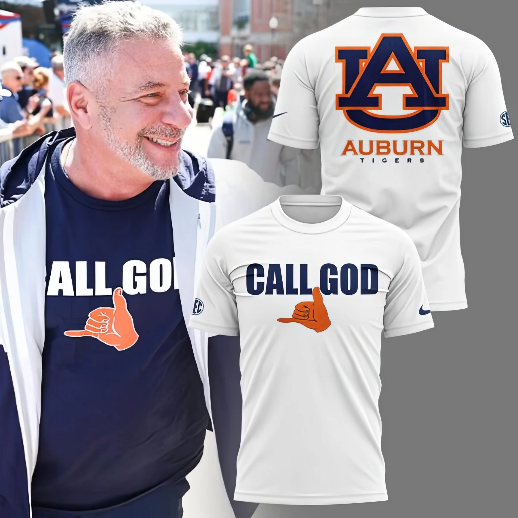 Auburn Basketball CALL GOD T-Shirt Unique