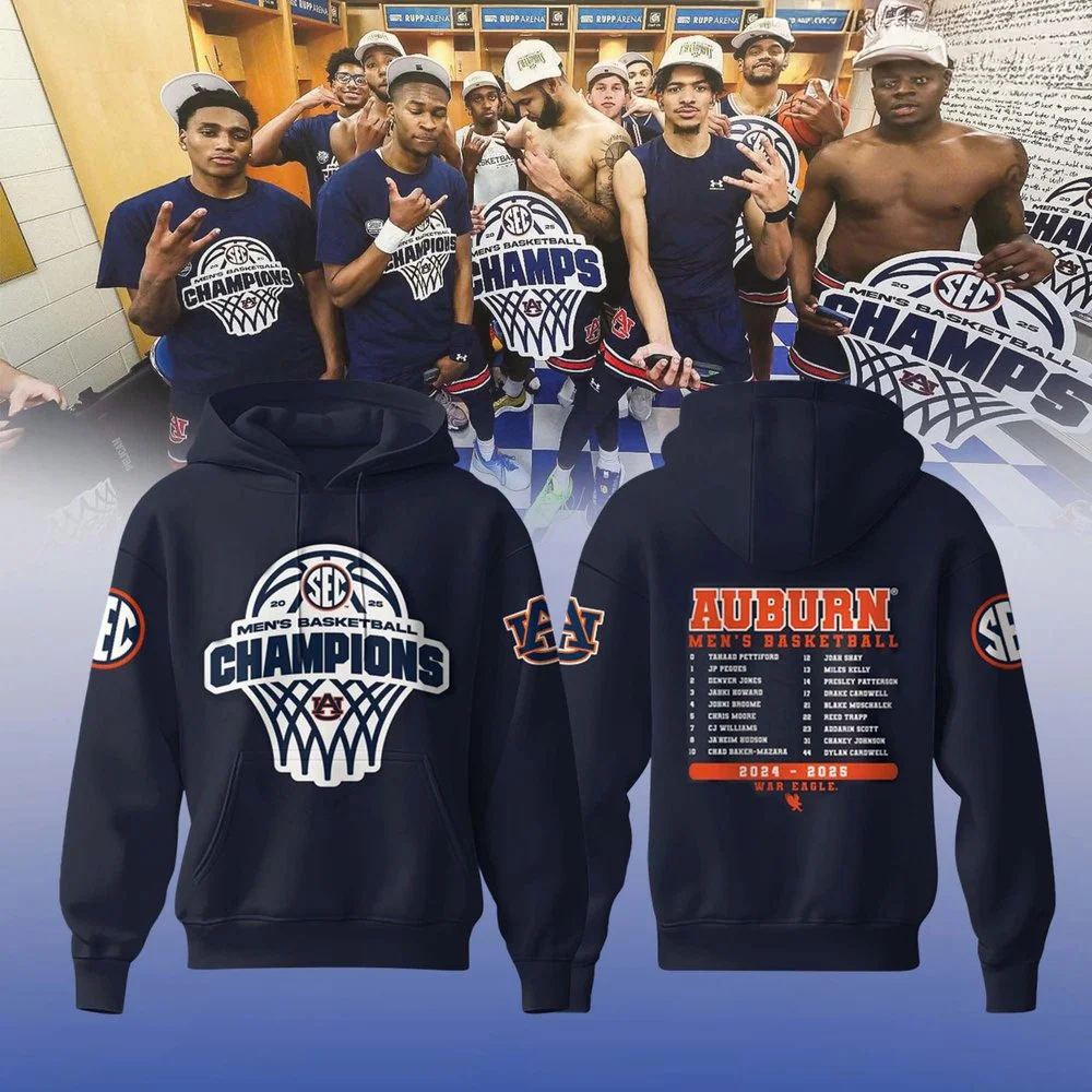 Auburn Men's Basketball SEC Regular Season Champions 2025 Special Hoodie
