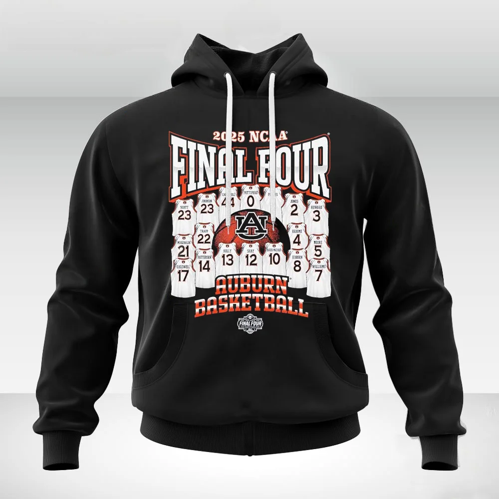 Auburn Tigers 2025 NCAA Men's Basketball Final Four Jersey Madness Hoodie Gift For Him