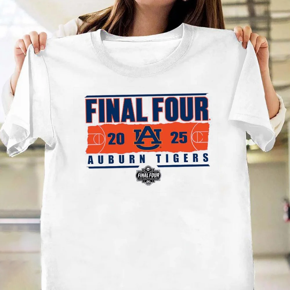 Auburn Tigers 2025 NCAA Men's Basketball Tournament March Madness Final Four T-Shirt Him Gifts