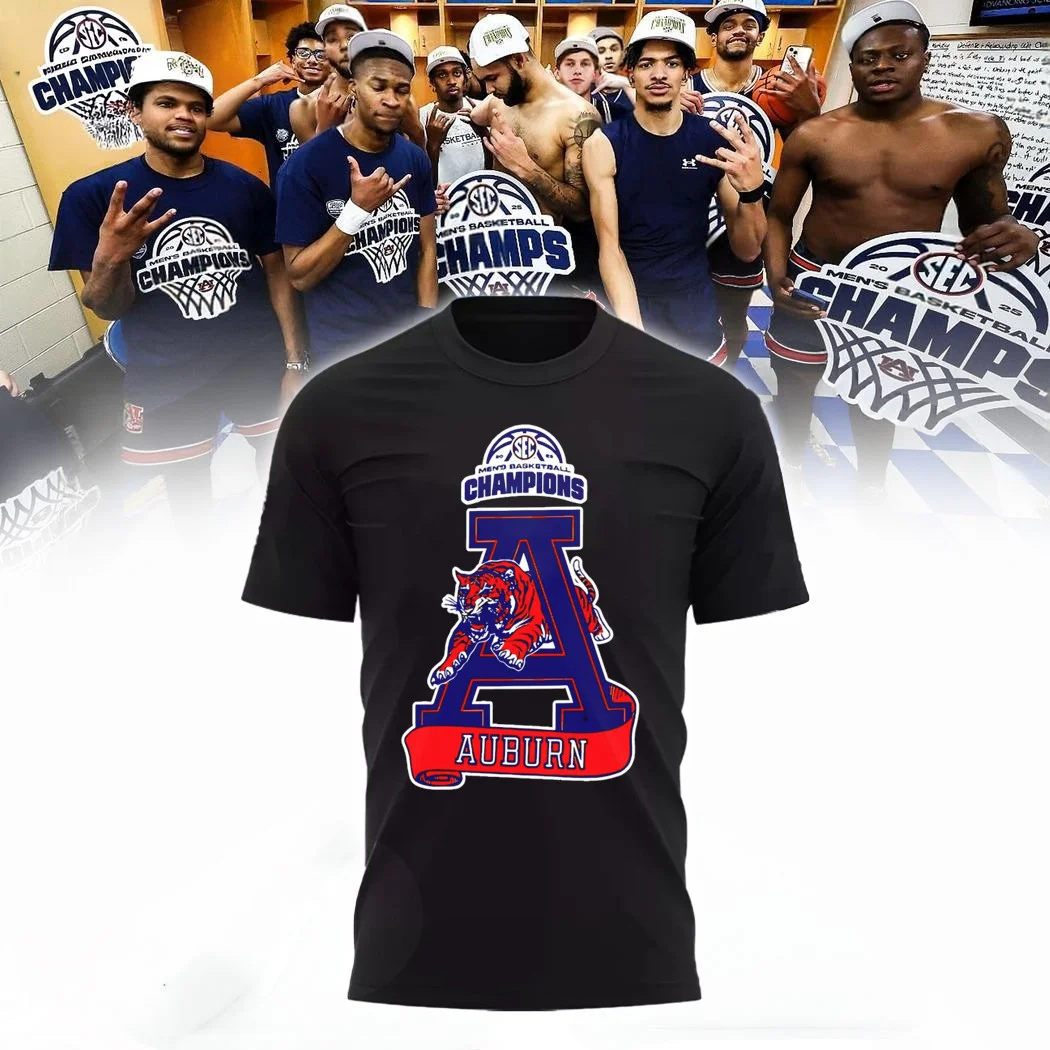 Auburn Tigers 2025 SEC Men's Basketball Regular Season Champions Shirt