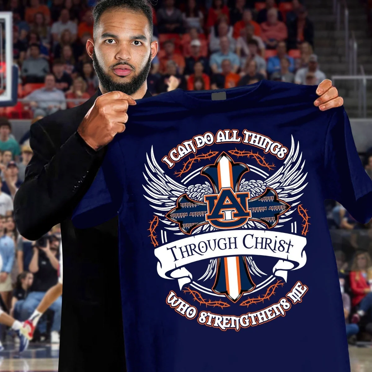 Auburn Tigers Faith Shirt I Can Do All Things Through Christ Who Strengthens Me