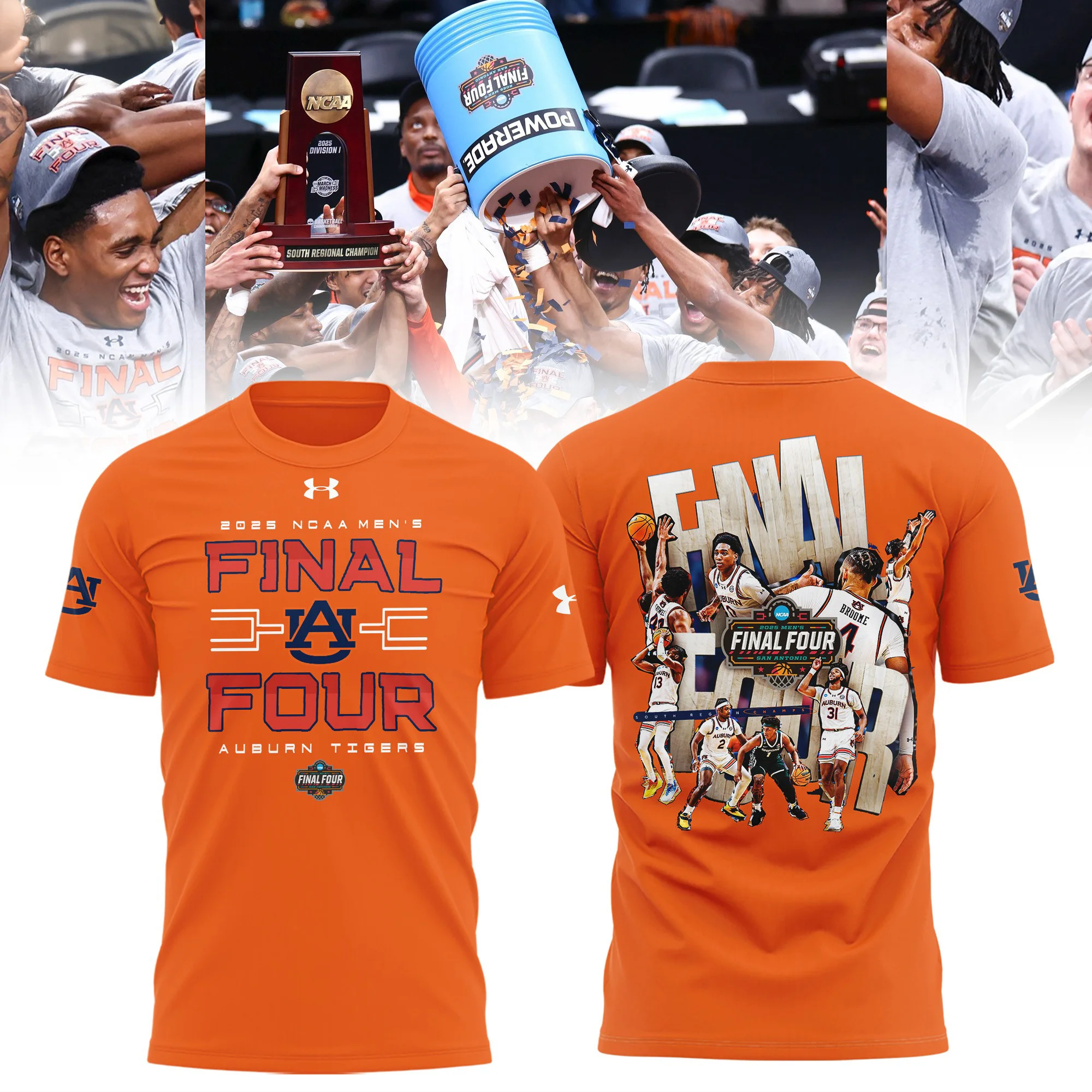 Auburn Tigers Final Four Shirt 2025 NCAA Men's Basketball T-Shirt Merch