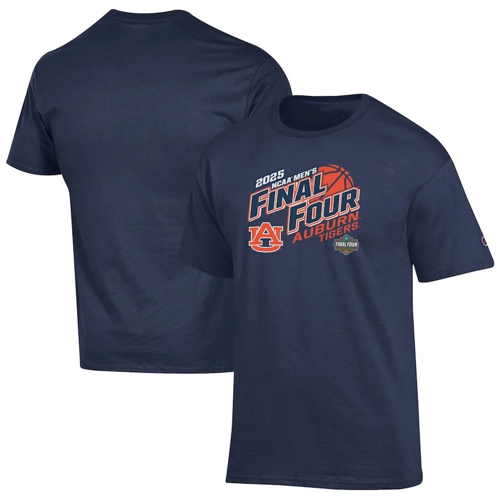Auburn Tigers Final Four T-Shirt 2025 NCAA Men's Basketball March Madness Merch Fan Apparel