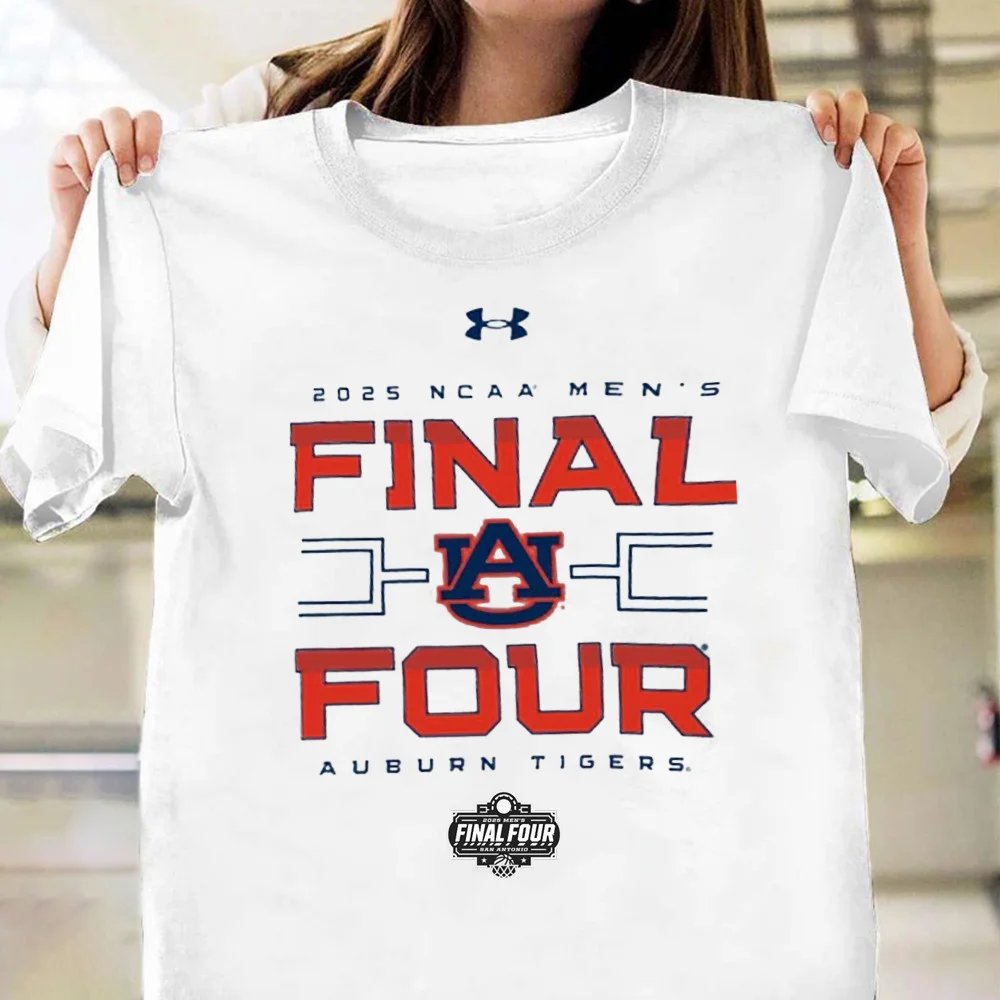 Auburn Tigers Men's Basketball 2025 Final Four T-Shirt For Basketball Fan