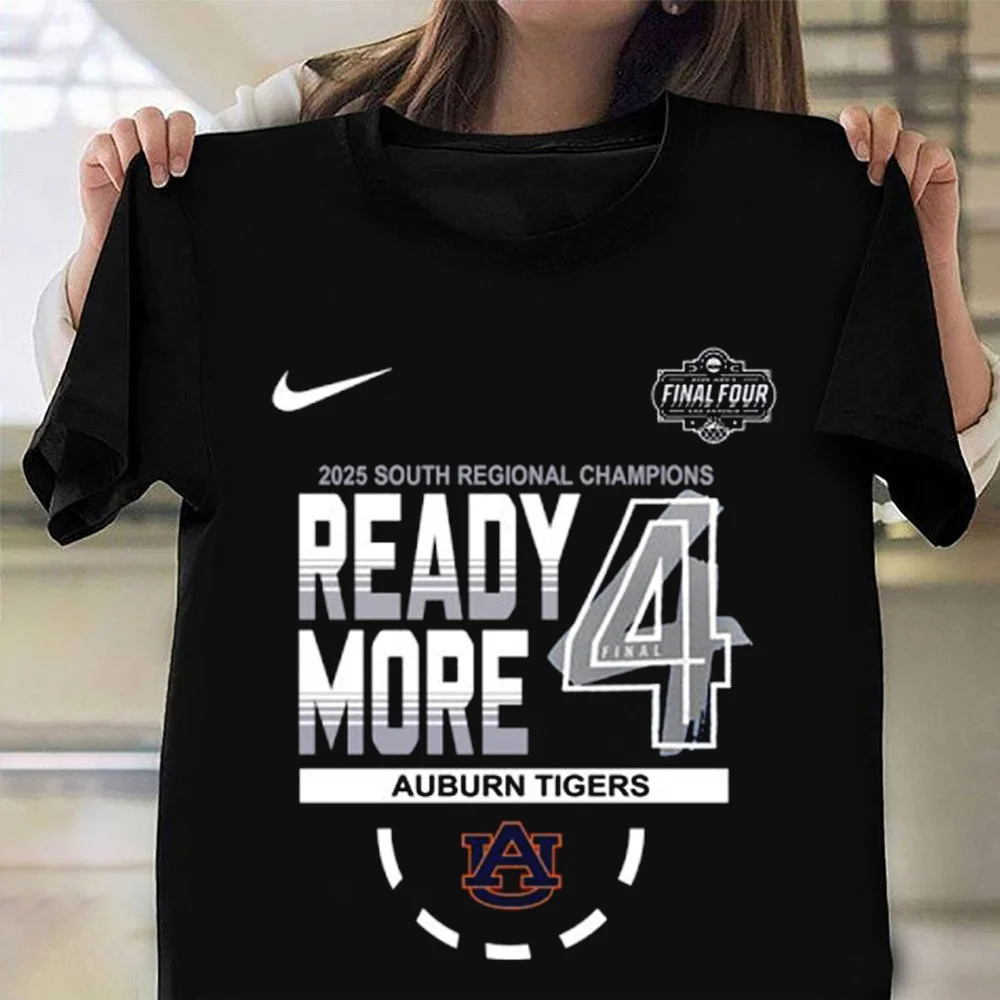 Auburn Tigers Nike 2025 Men's Tournament Final Four South Regional Champions T-Shirt Fans Gift