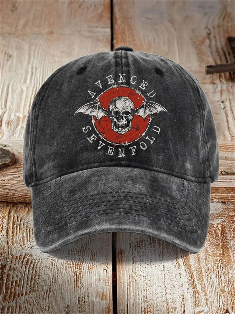 Avenged Sevenfold Merch Avenged Sevenfold Wings Skull Hat A7Z Merch Gifts For Music Fans