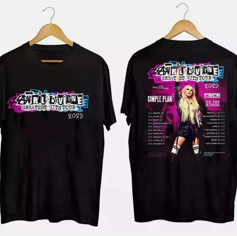 Avril Lavigne Greatest Hits Tour 2025 North America T-Shirt