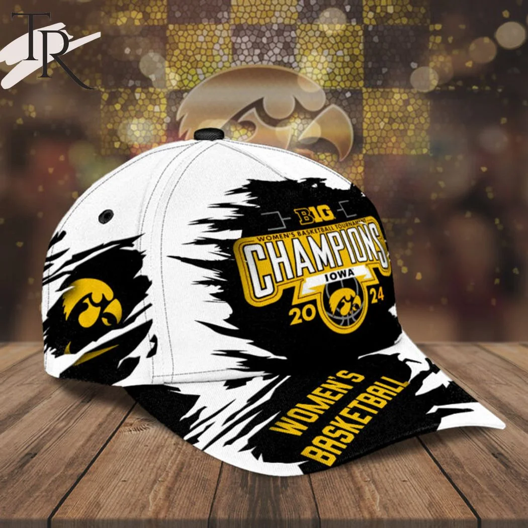 B1G Iowa Hawkeyes Women's Basketball Tournament Champions 2024 Classic Cap