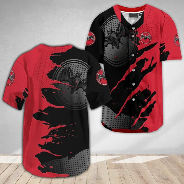 Bacardi Rum Metal Crack Pattern Baseball Jersey Style6647