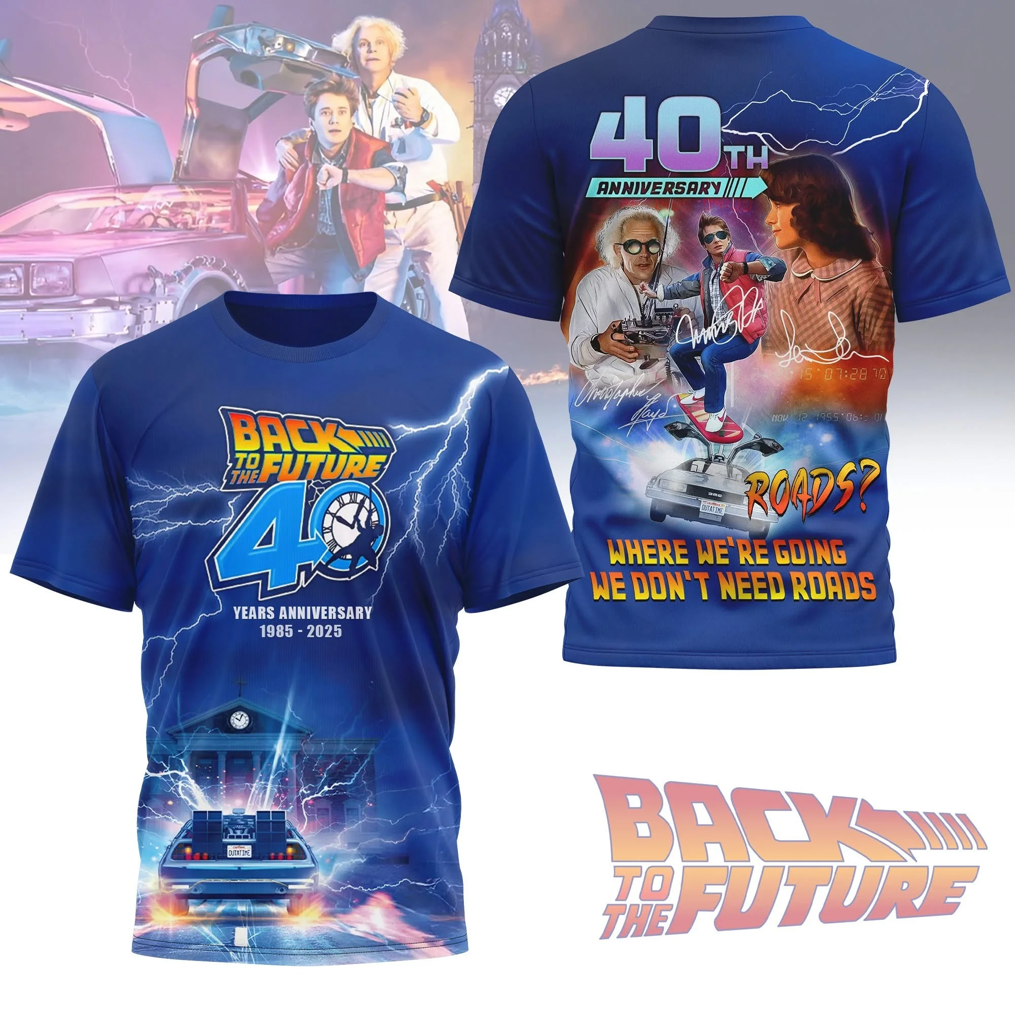Back To The Future 40Th Anniversary Shirt