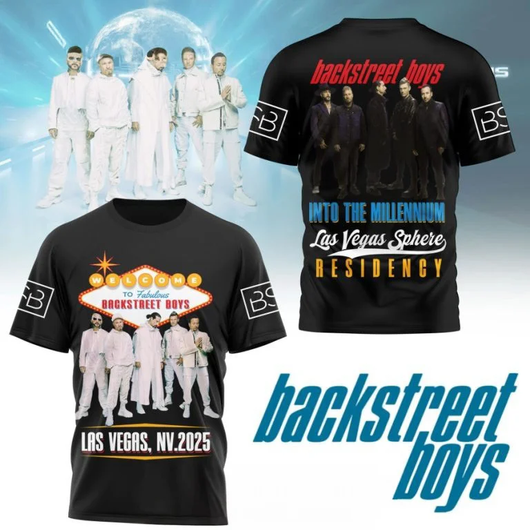 Backstreet Boys Live At Las Vegas Sphere 3D Shirt