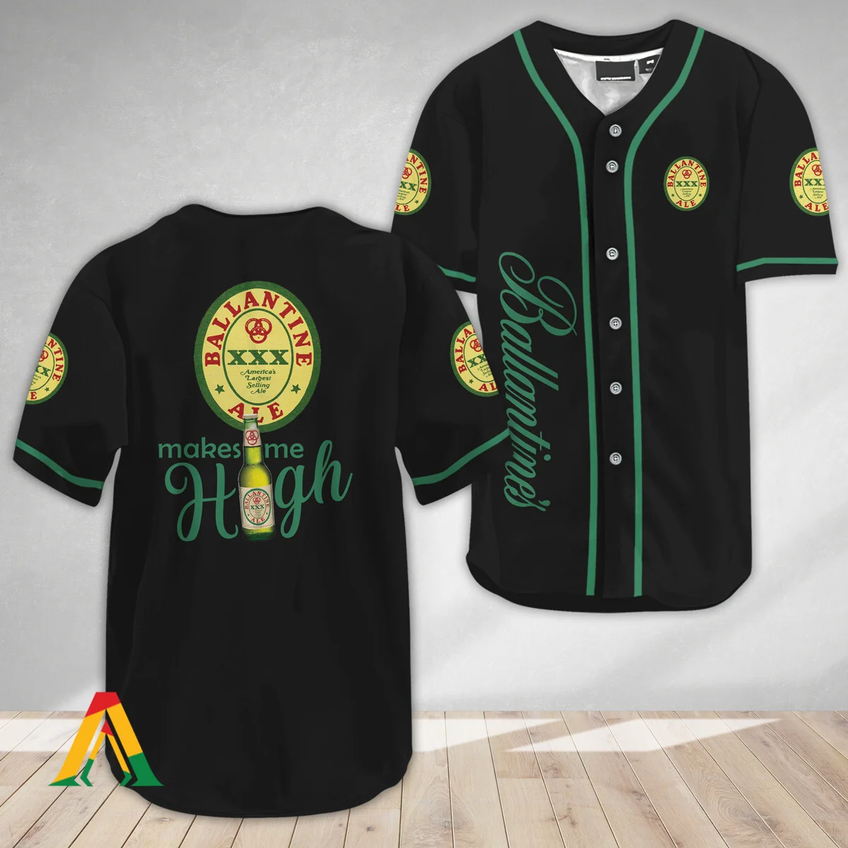 Ballantines Make Me High Baseball Jersey Style3900