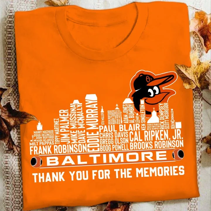 Baltimore Orioles Legends Thank You For The Memories T-Shirt Best