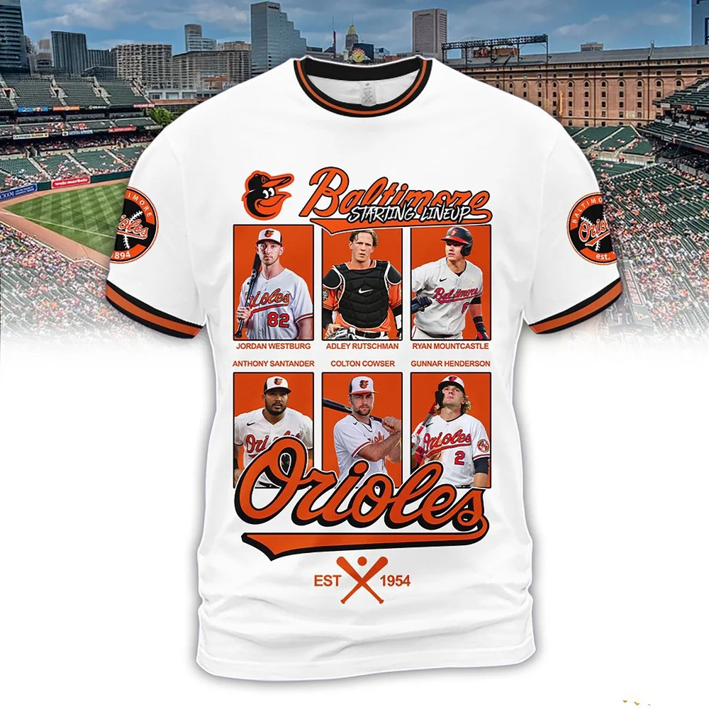 Baltimore Orioles Starting Lineup Est 1954 Shirt