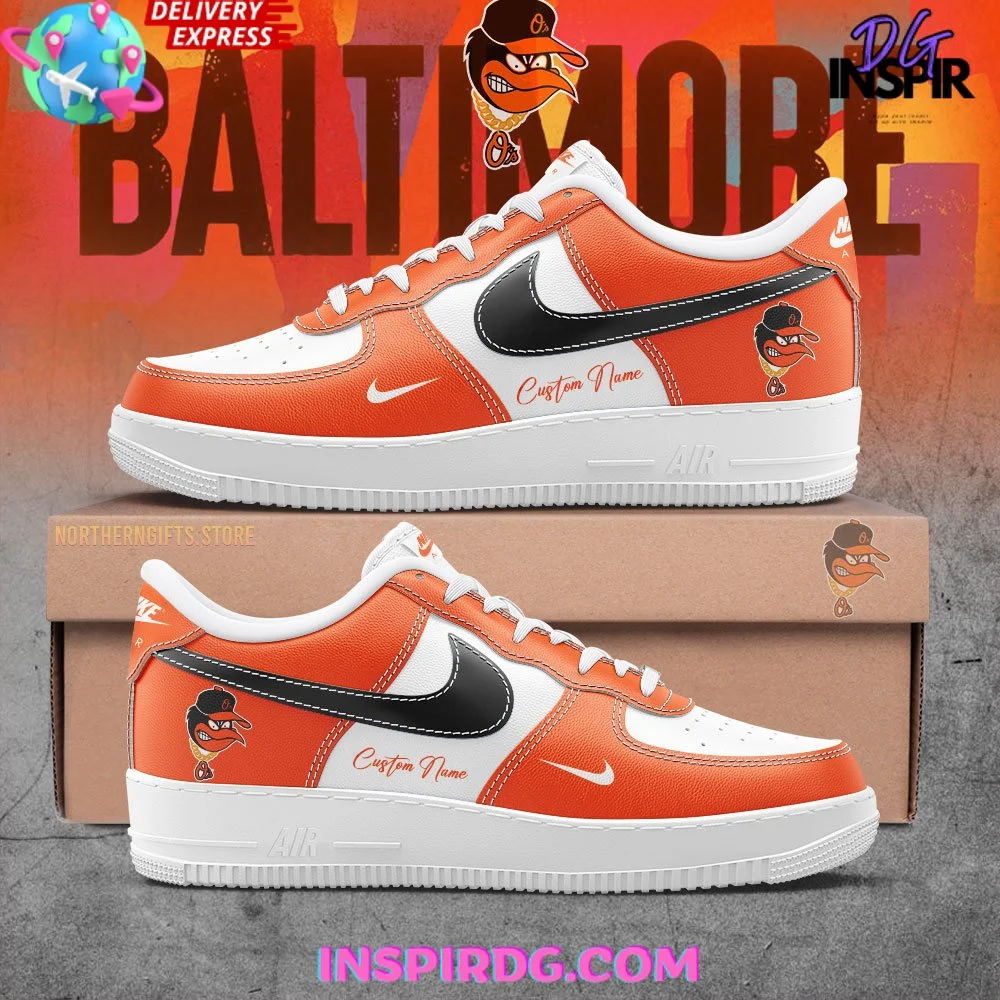 Baltimore Orioles x Custom Name Air Force 1
