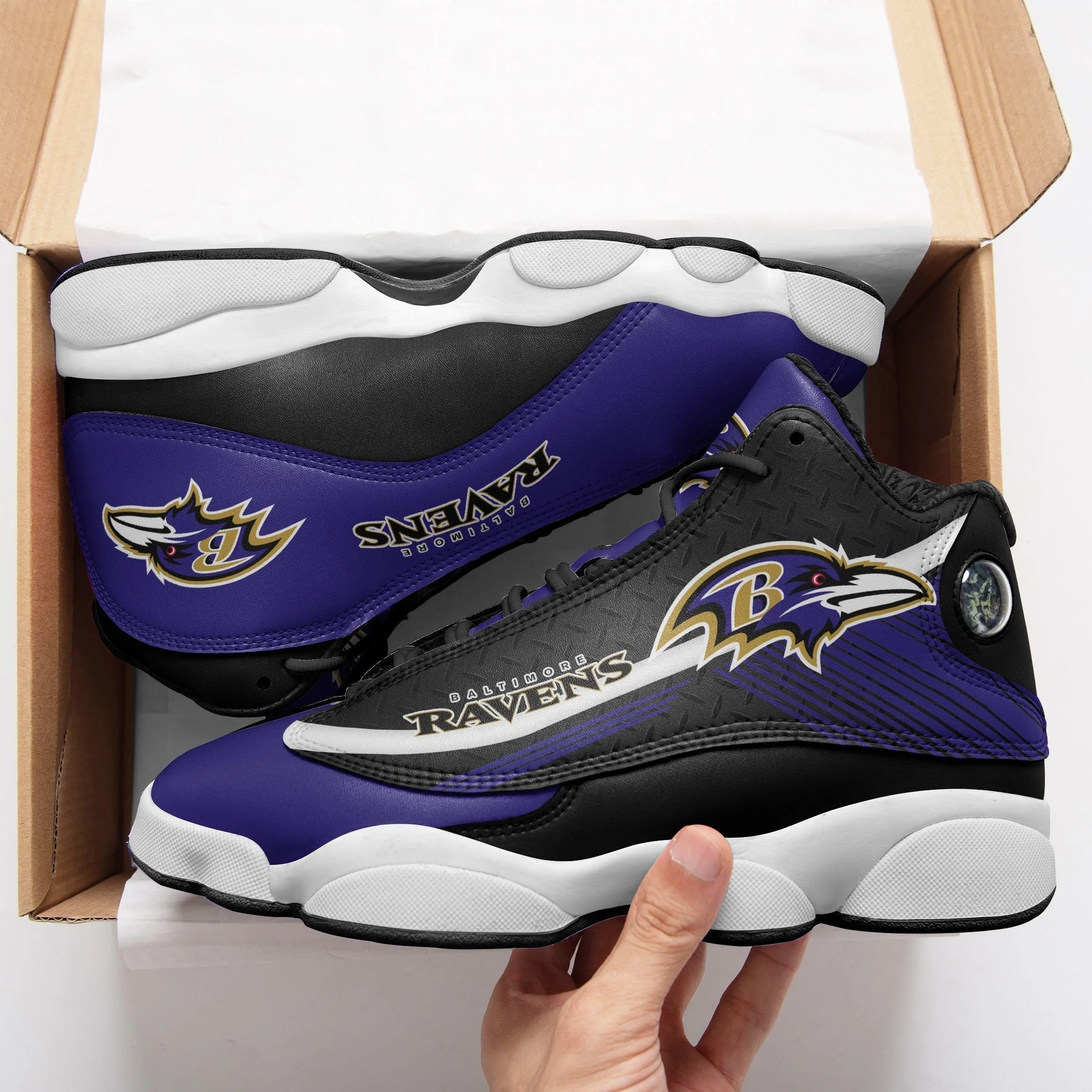 Baltimore Ravens NFL AJ13 Sneakers Shoes For Men And Women 6
