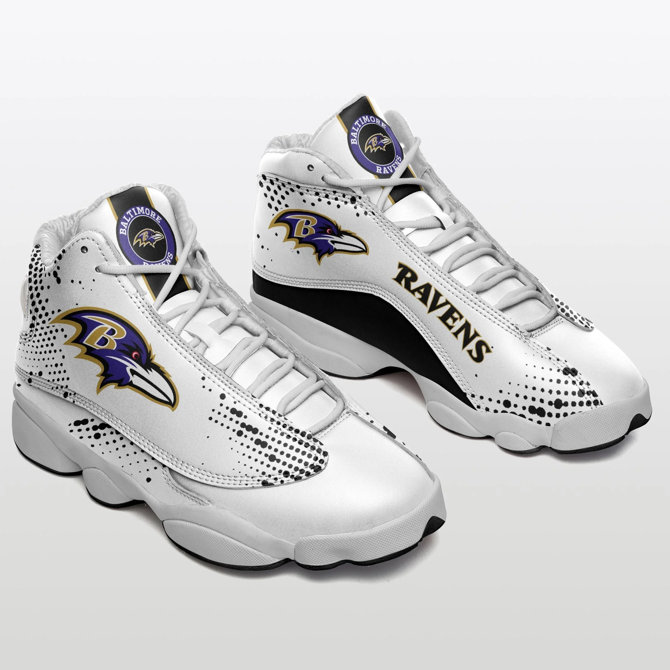 Baltimore Ravens NFL AJ13 Sneakers Shoes For Men And Women 17