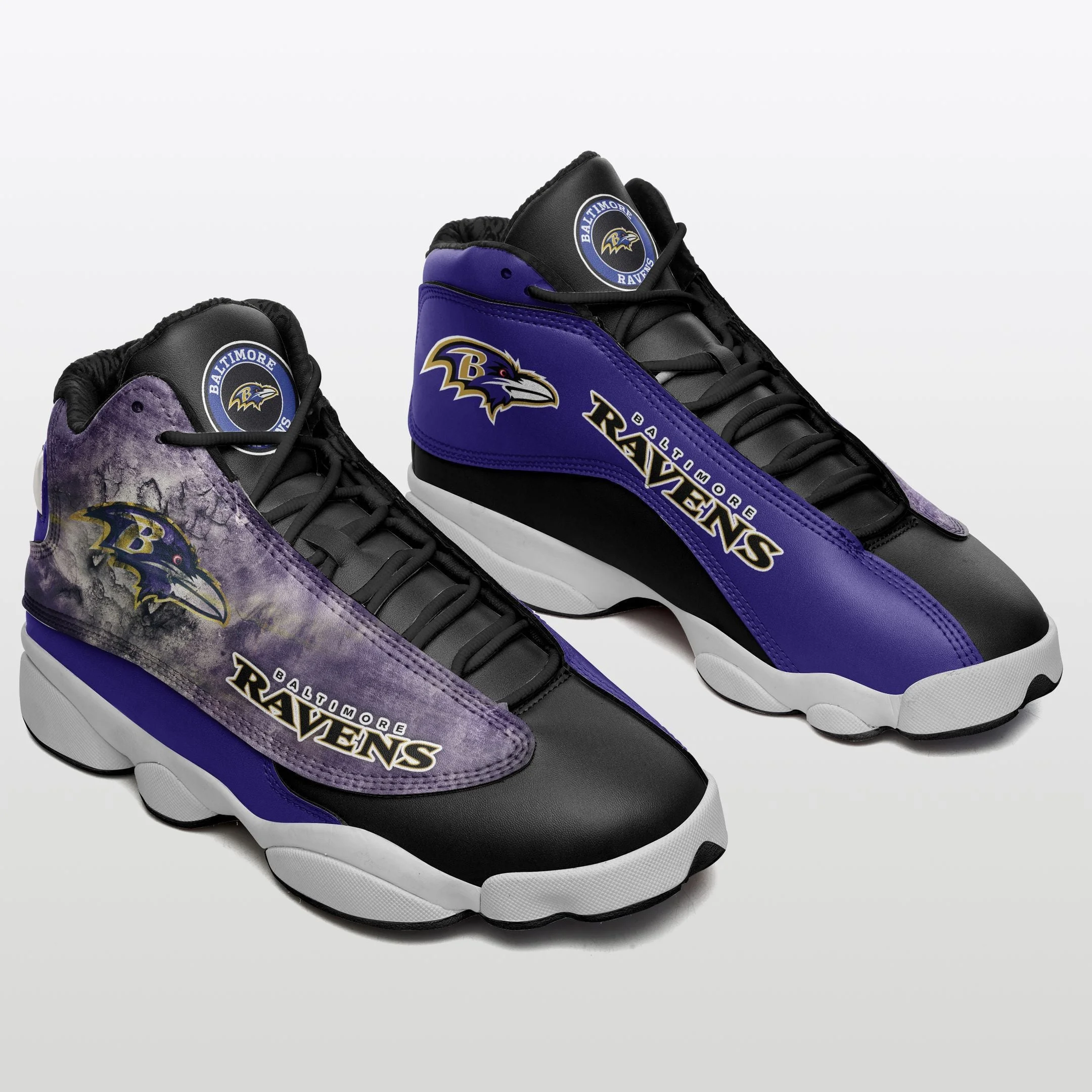 Baltimore Ravens NFL AJ13 Sneakers Shoes For Men And Women 15 - Image 2