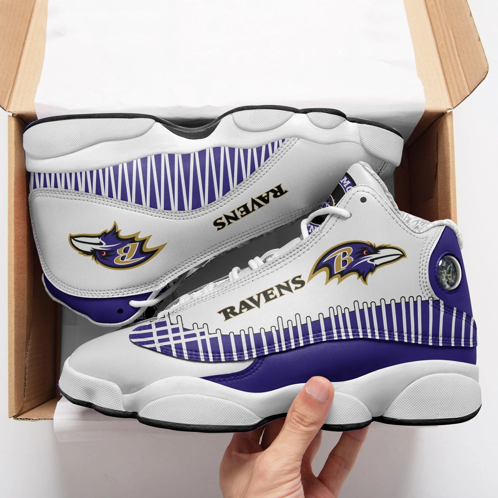 Baltimore Ravens NFL AJ13 Sneakers Shoes For Men And Women 16