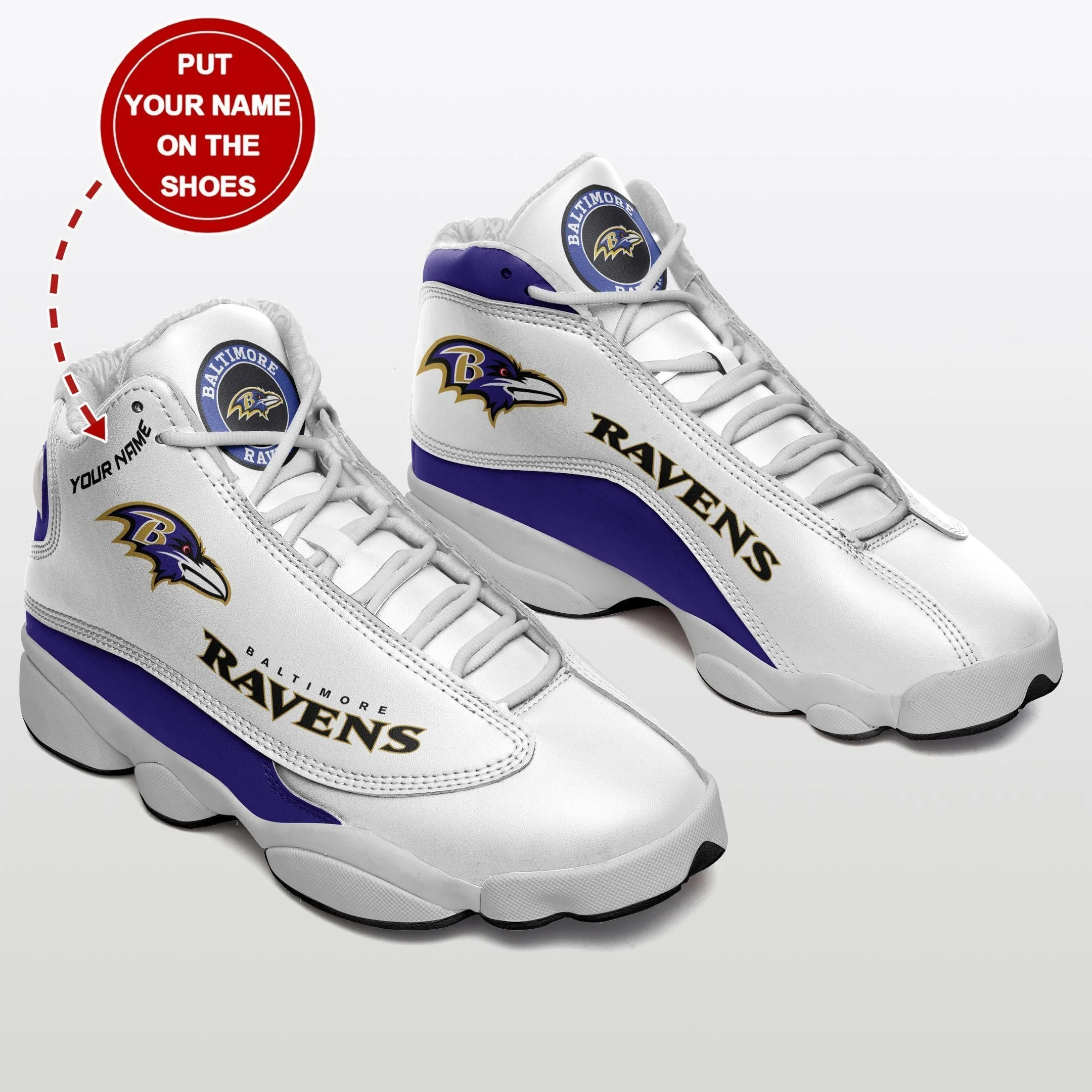 Baltimore Ravens NFL AJ13 Sneakers Shoes For Men And Women 3