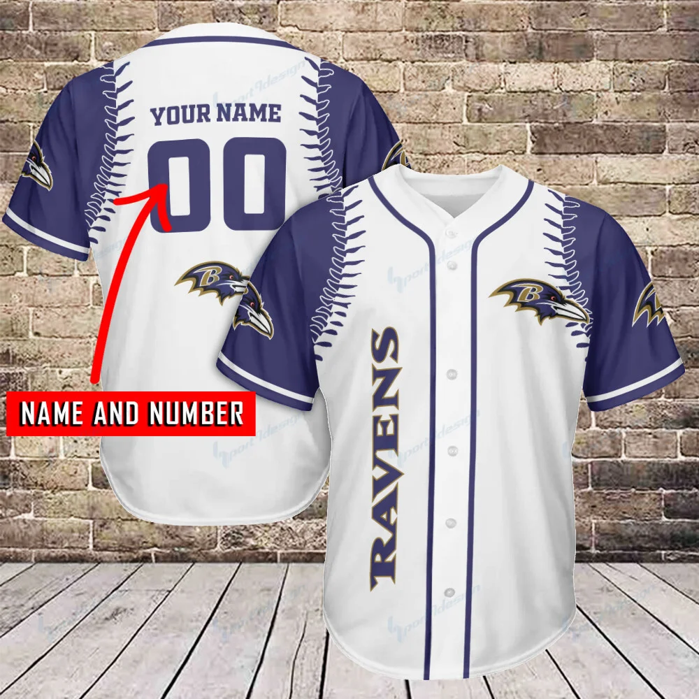 Baltimore Ravens Personalized Baseball Jersey 287