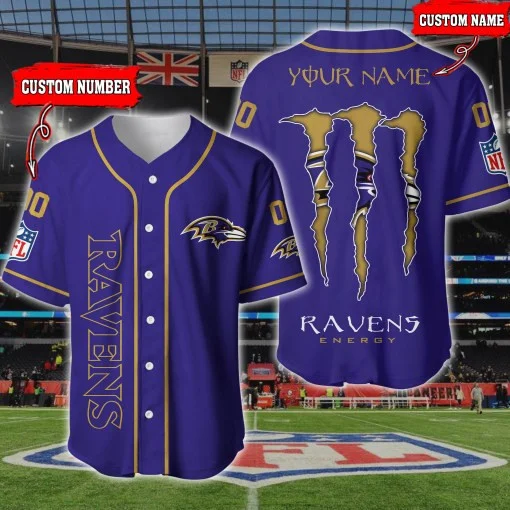 Baltimore Ravens Personalized Baseball Jersey 196