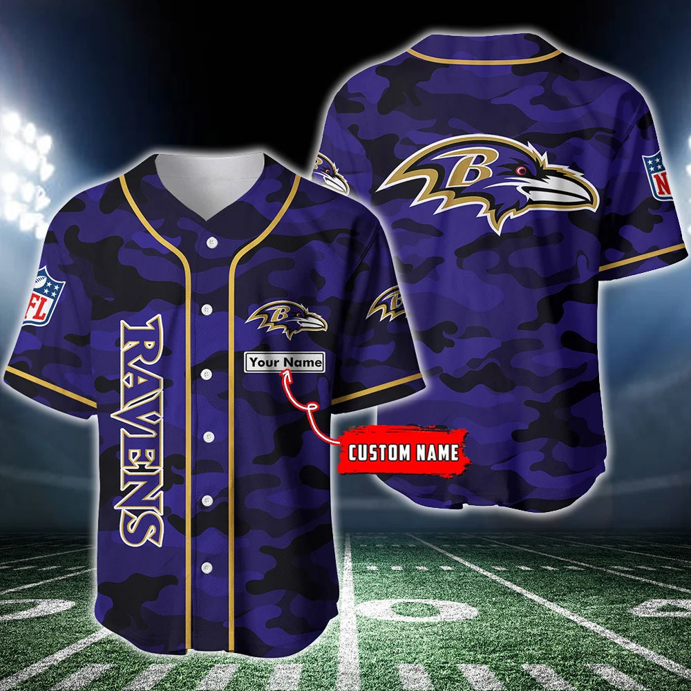 Baltimore Ravens Personalized Baseball Jersey 220