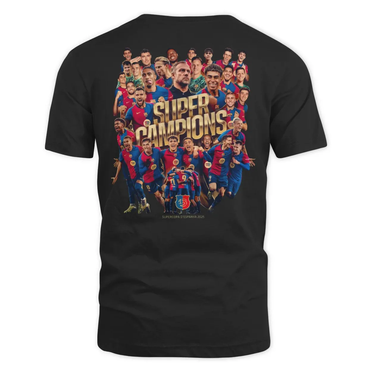 Barcelona Supercopa D'espanya 2025 T-Shirt For Football Fan