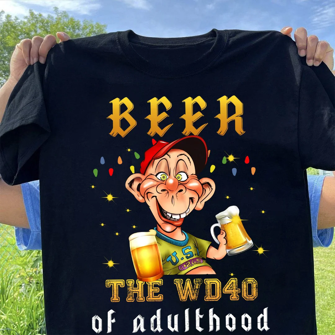 Beer The WD40 Of Adulthood T-Shirt Funny Beer Drinking Shirt Gift Ideas