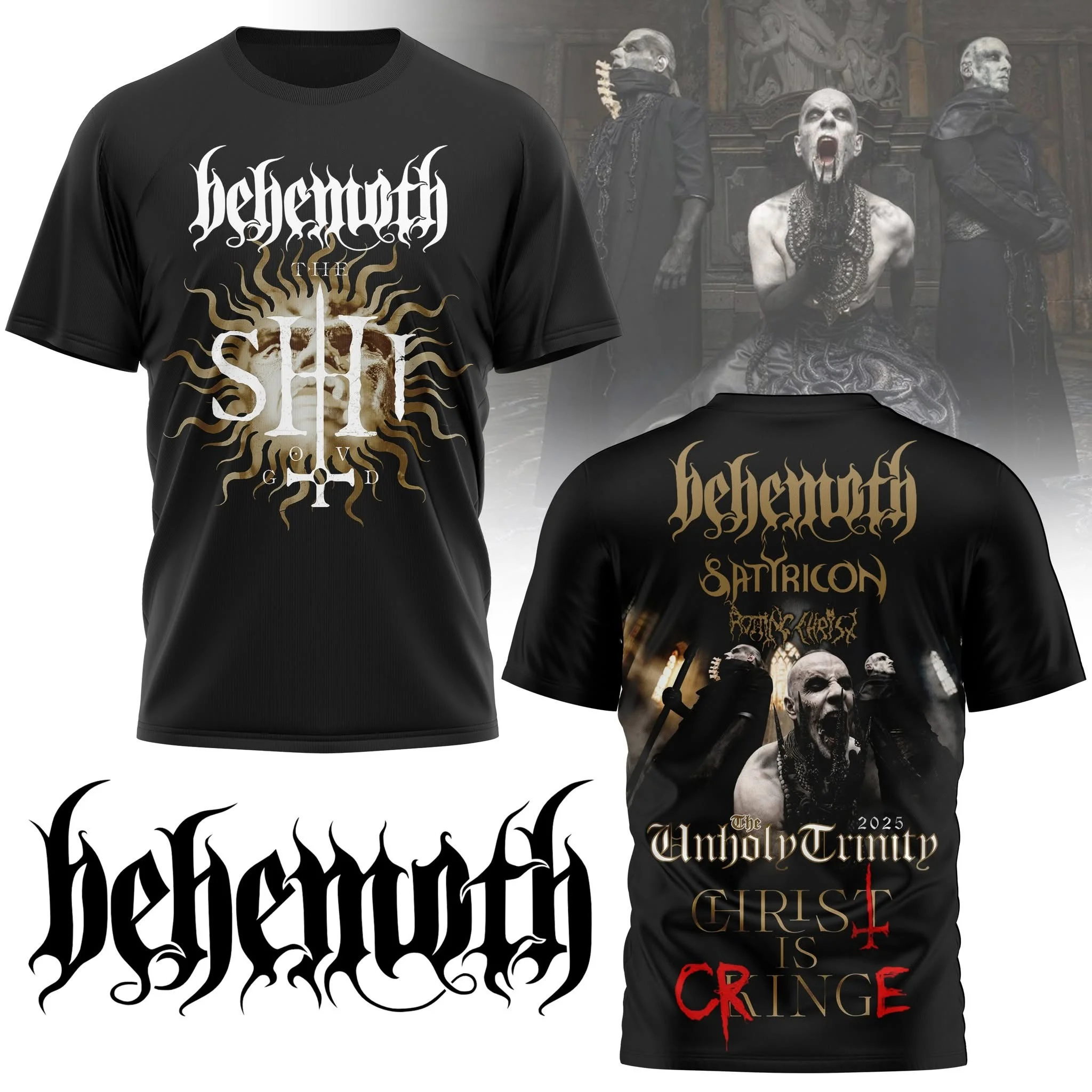 Behemoth Christ Is Cringe T-Shirt 2025 Merch Best Gifts For Behemoth Fans