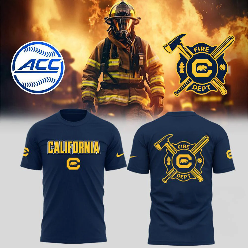 Berkeley Golden Bears California Baseball x Firefighter Appreciation Night Shirt