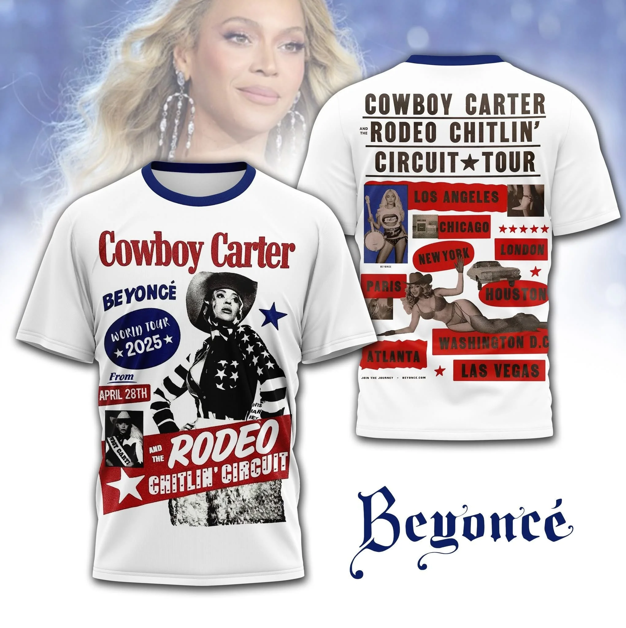 Beyonce Cowboy Carter Rodeo Chitlin Circuit Tour 2025 T-Shirt Lovers