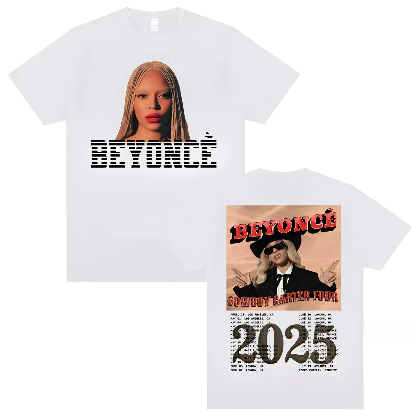Beyonce Cowboy Carter Tour 2025 Unisex T-Shirt Act II Renaissance Shirt Fan Tee