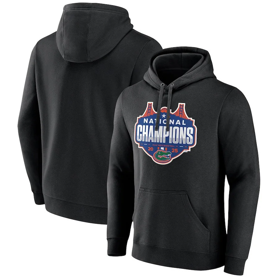Black Florida Gators 2025 NCAA Men's Basketball National Champions Shot Clock Hoodie Men's Gift