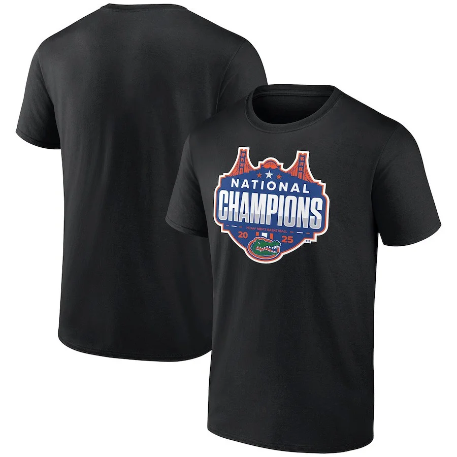 Black Florida Gators 2025 NCAA Men's Basketball National Champions Shot Clock Shirt Men's Gift