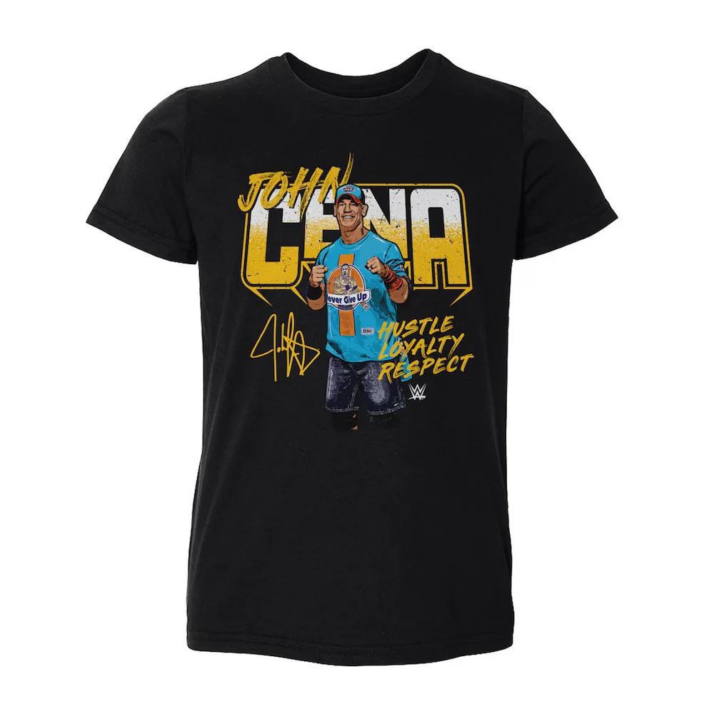 Black John Cena Hustle Loyalty Respect Marker T-Shirt