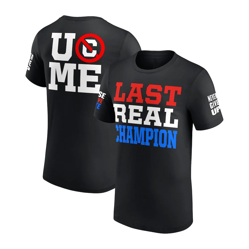 Black John Cena Last Real Champion T-Shirt Presents For Wrestlers
