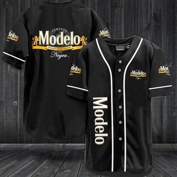 Black Modelo Negra Beer Baseball Jersey Style5615