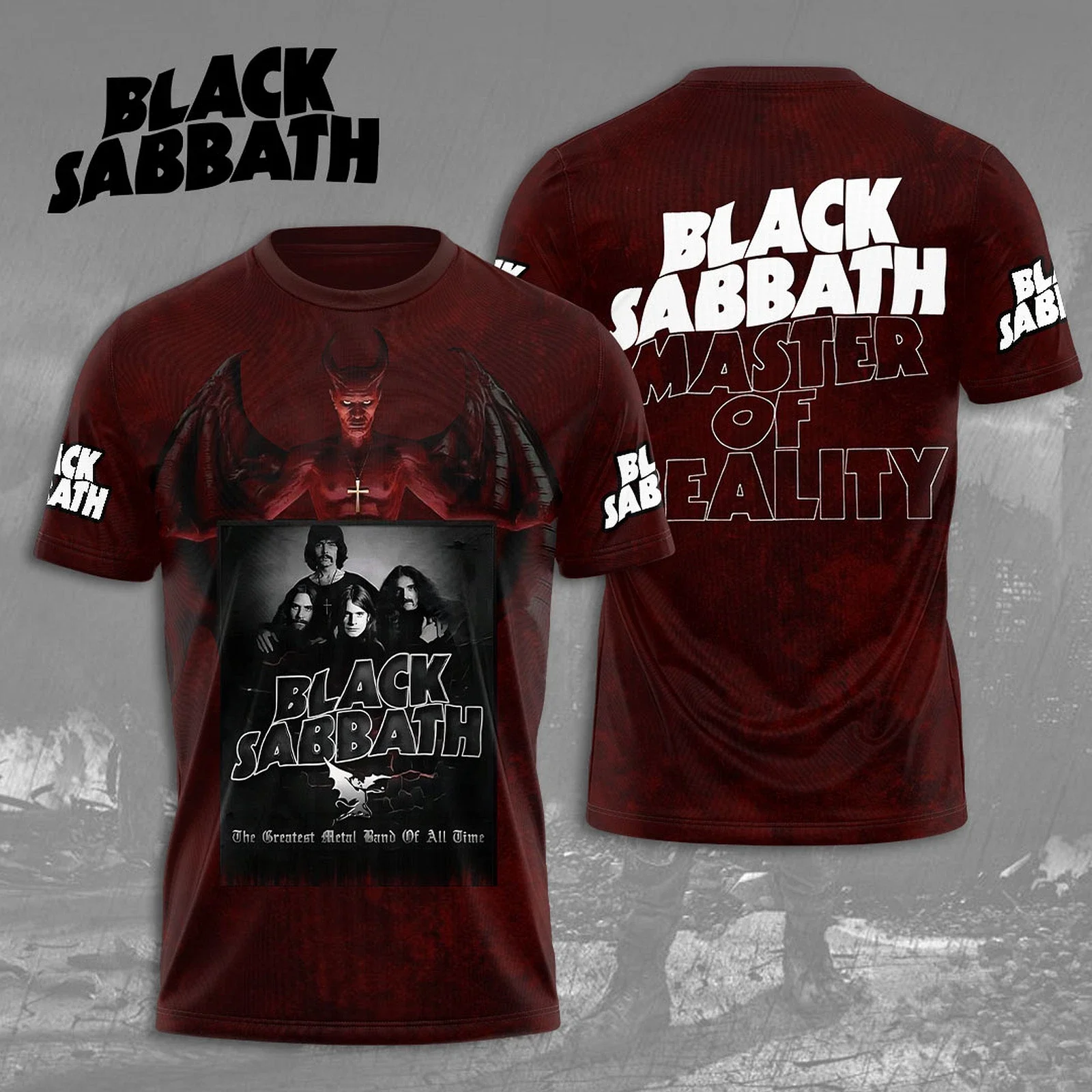 Black Sabbath Album-Inspired 3D T-Shirt Ver 2