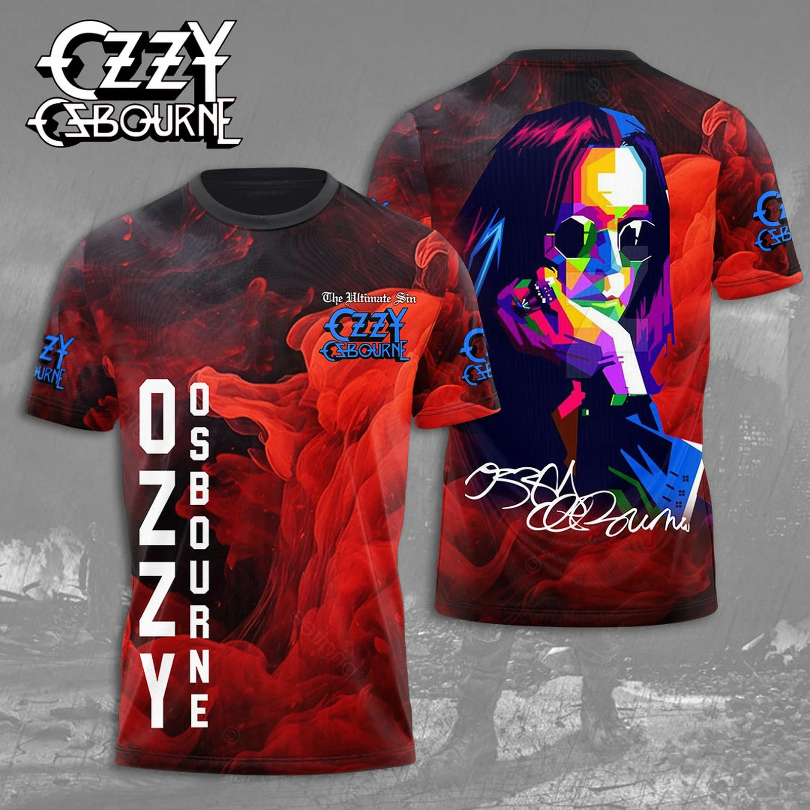 Black Sabbath x Ozzy Osbourne 3D T-Shirt Music Related Gifts For Guys