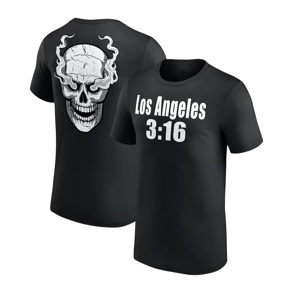 Black Stone Cold Steve Austin Los Angeles 3 16 T-Shirt Presents For Dad