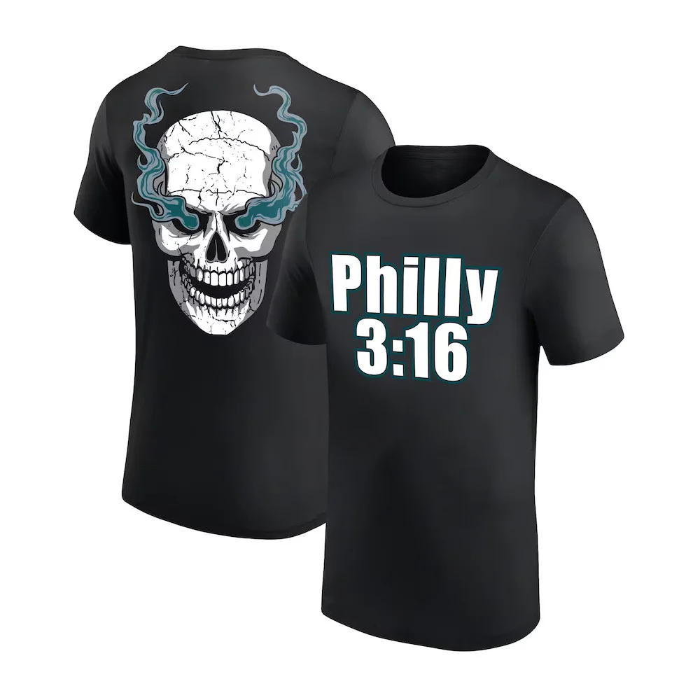 Black Stone Cold Steve Austin Philly 3 16 T-Shirt For Dads Who Have Everything