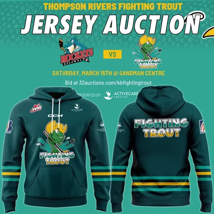 Blazers 2025 Thompson Rivers Fighting Trout Hoodie Best Gift For A Basketball Fan