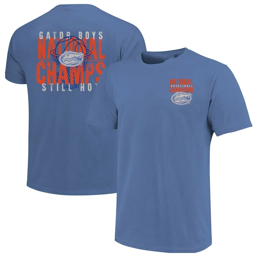 Blue Florida Gators 2025 NCAA Men's Basketball National Champions T-Shirt Husband Gifts