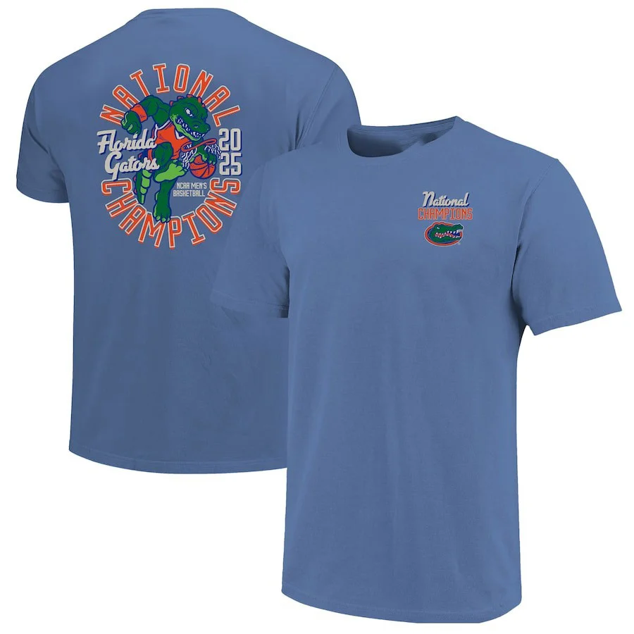 Blue Florida Gators 2025 NCAA Men's Basketball National Champions T-Shirt Boyfriend Gifts