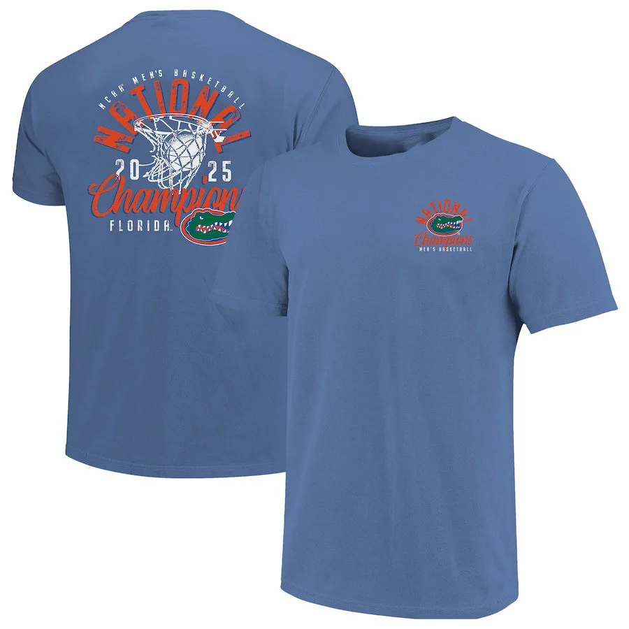 Blue Florida Gators 2025 NCAA Men's Basketball National Champions T-Shirt For Him